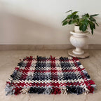 Bathroom Mat / Door Mat / Meditation Mat | Red, White, Grey, Black