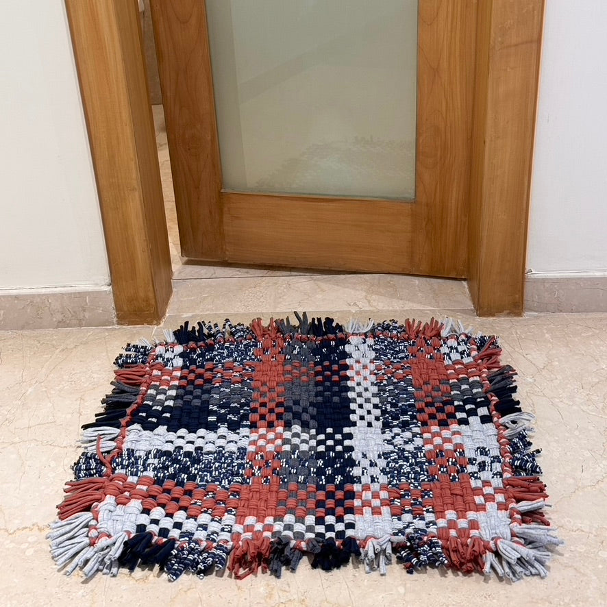 Image of Bathroom Mat / Door Mat / Meditation Mat | Brown, Grey, Navy, Charcoal