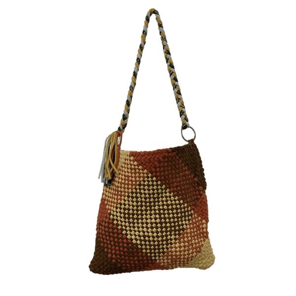 Image of Shoulder Tote Bags Brown Beige Chocolate Green Color Premium Collection | Shoulder carry