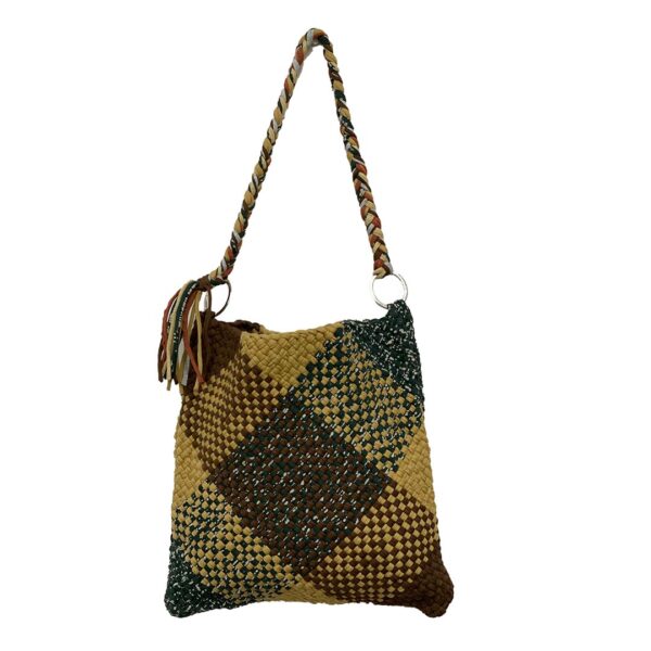 Image of Shoulder Tote Bags Brown Beige Green Color Premium Collection | Shoulder carry