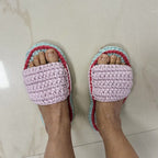 Indoor Slippers Unisex | Sea green, Light lavender
