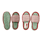 Indoor Slippers Unisex | Sea green, Light lavender