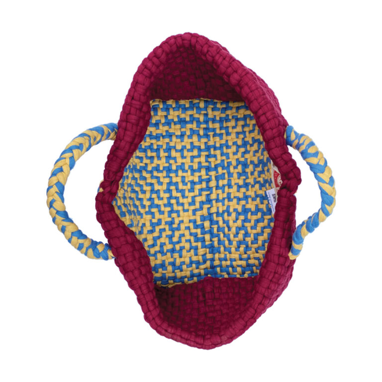 Image of Planter bag | Size: small | Maroon, Blue, Lemon