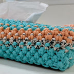 Tissue Box Cover Orange Blue