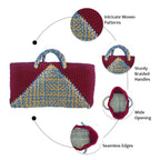 Planter bag | Size: small | Maroon, Blue, Lemon