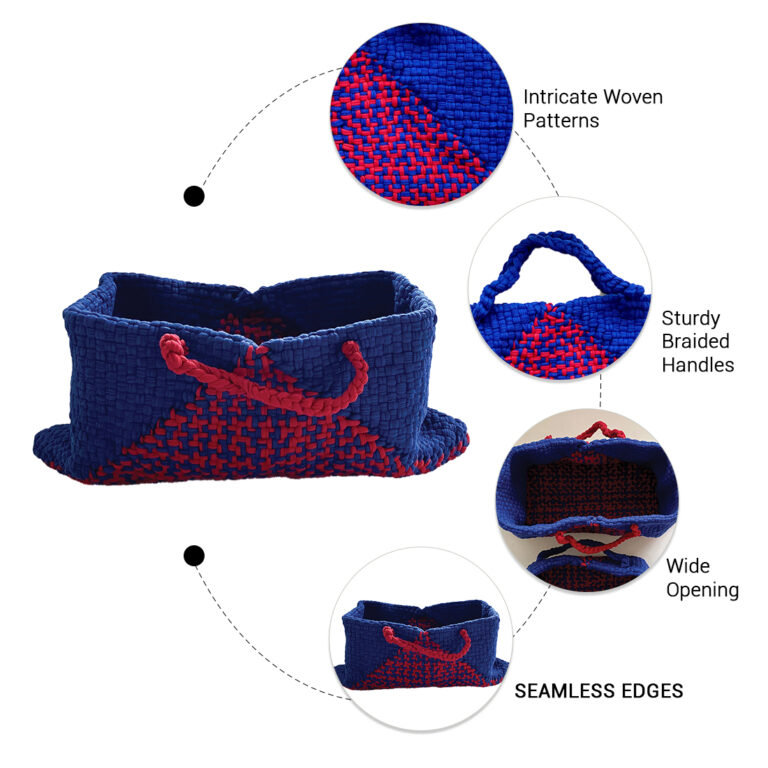 Image of Planter bag | Size: small | Royal Blue-Fuchsia