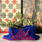 Planter bag | Size: small | Royal Blue-Fuchsia
