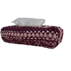 Tissue Box Cover Maroon Pink