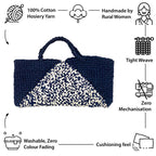 Planter bag | Size: small | Navy Blue, White