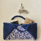 Planter bag | Size: small | Navy Blue, White
