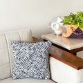 Square Cushion Cover Navy Grey