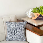 Square Cushion Cover Navy Grey