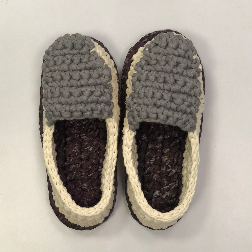 Indoor Shoes Unisex Burgundy Grey Off white