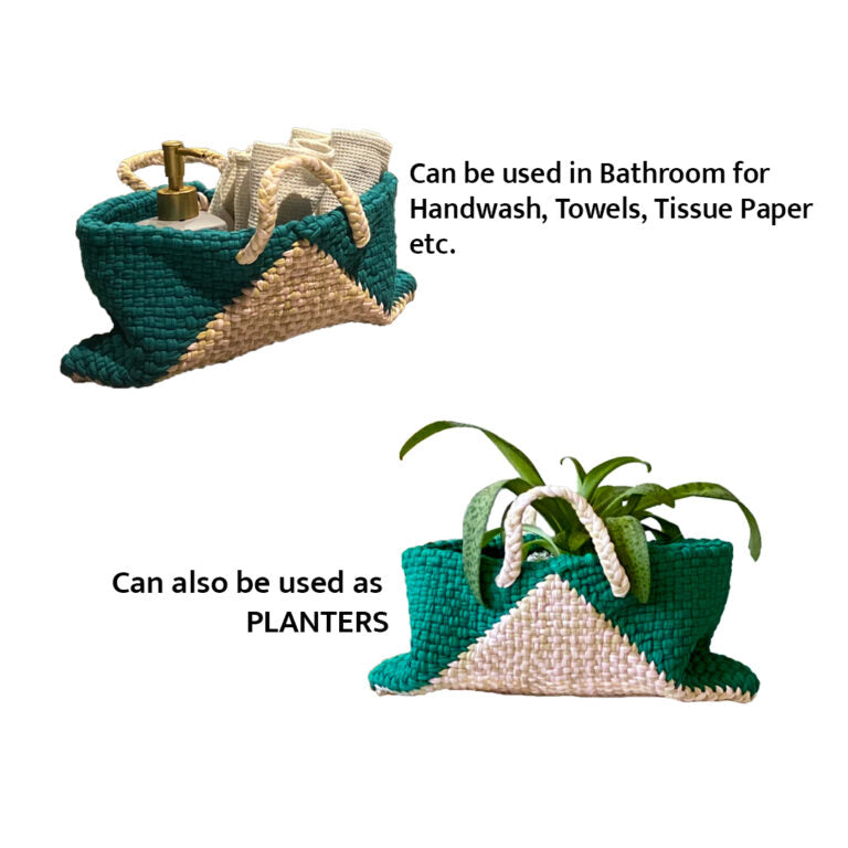 Image of Planter bag | Size: small | Green, Pink