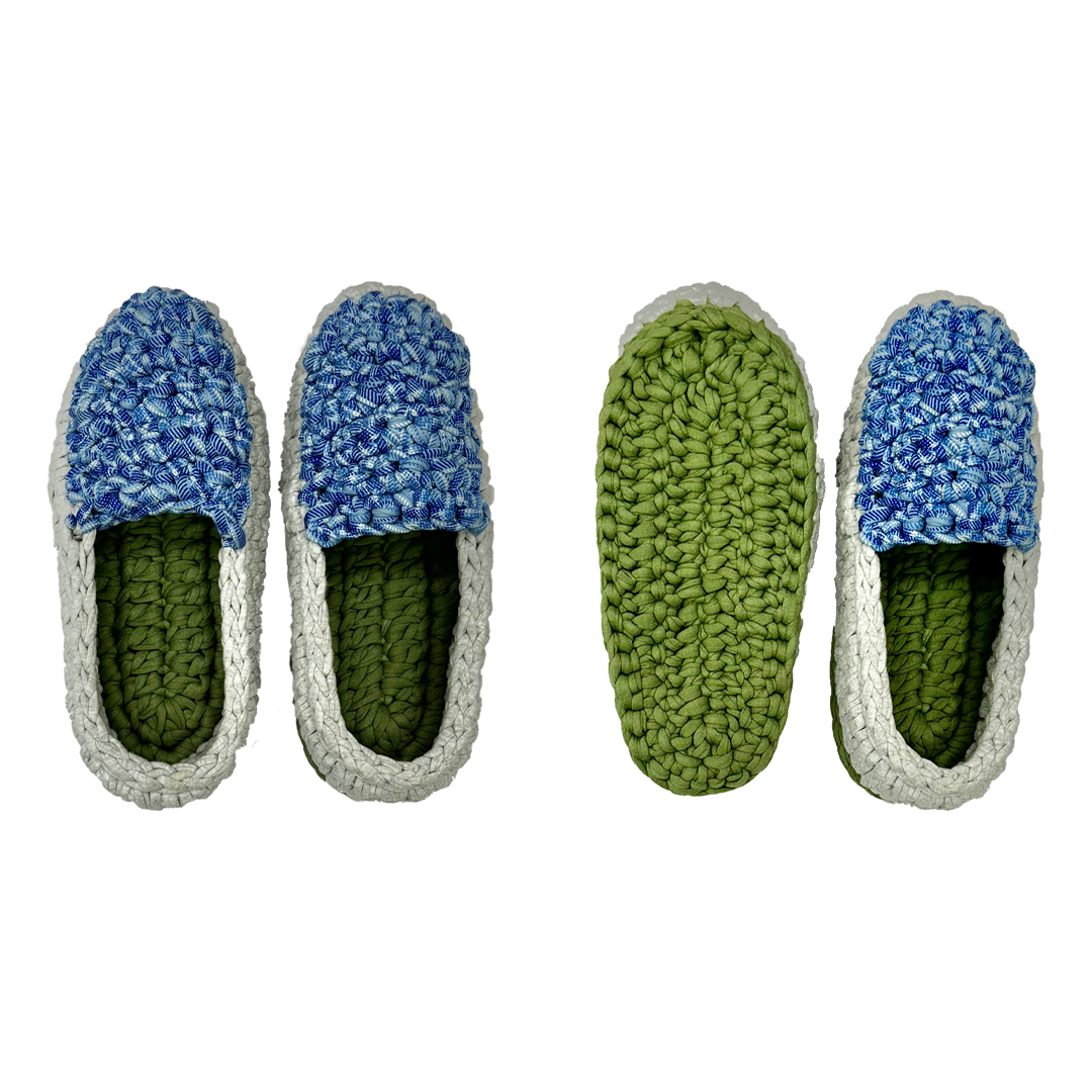 Image of Indoor Shoes Unisex Green Blue Silver grey