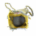 Backpack Light Yellow Grey Color | Shoulder carry