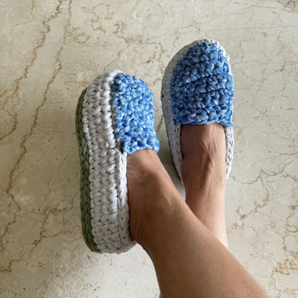 Image of Indoor Shoes Unisex Green Blue Silver grey