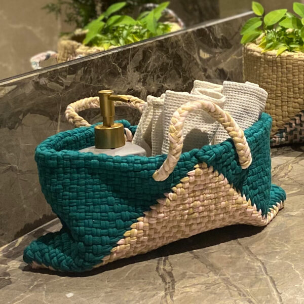 Image of Planter bag | Size: small | Green, Pink