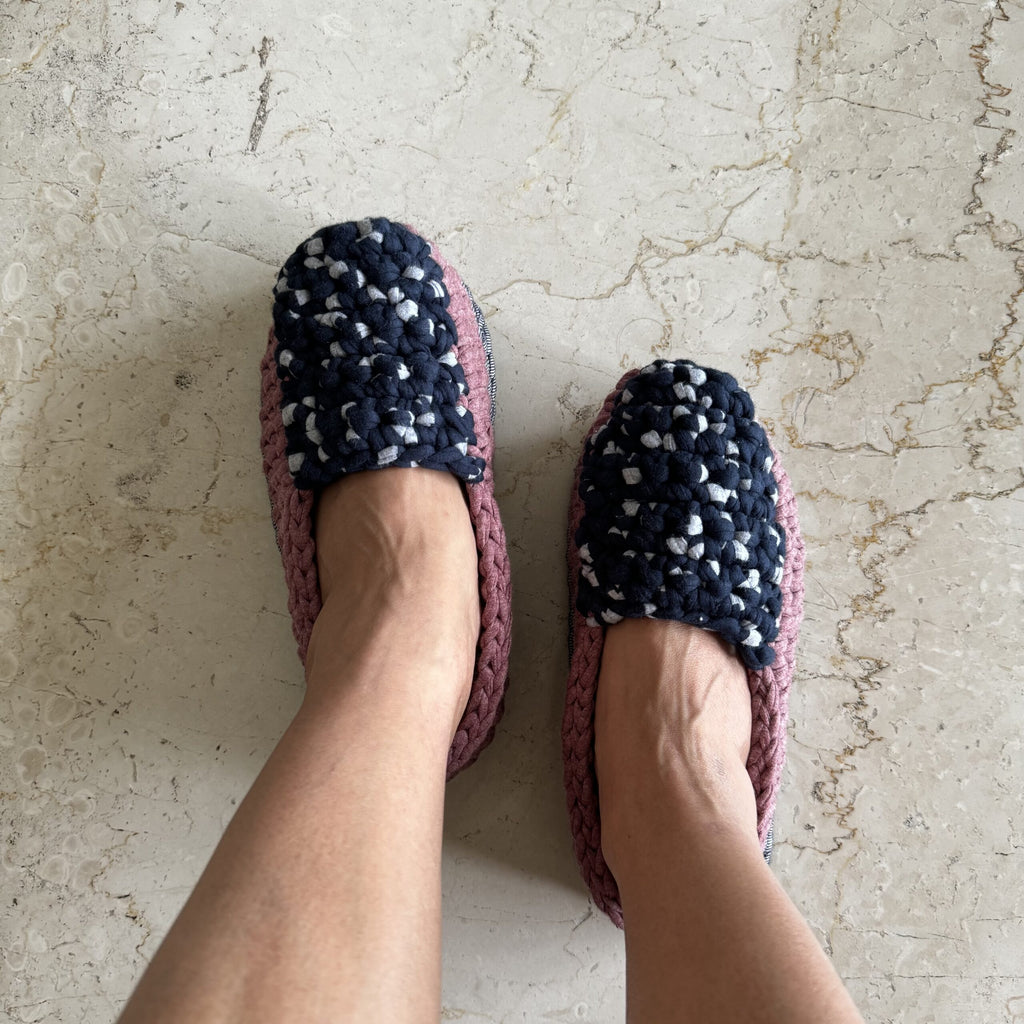 Indoor Shoes Unisex Old rose Navy Grey
