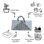 Planter bag | Size: small | Mint, Charcoal