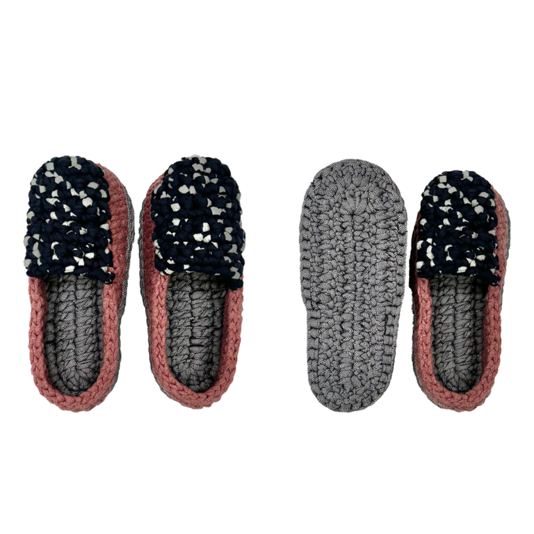 Image of Indoor Shoes Unisex Old rose Navy Grey