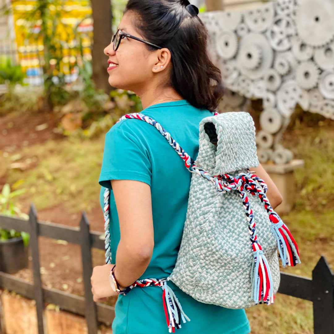 Image of Backpack Mint Teal Color Premium Collection | Shoulder carry