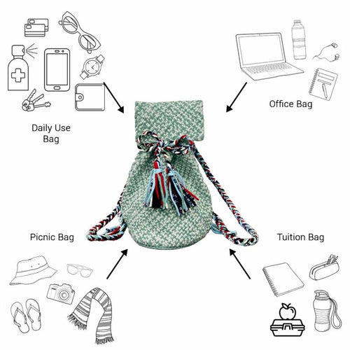 Backpack Mint Teal Color Premium Collection | Shoulder carry