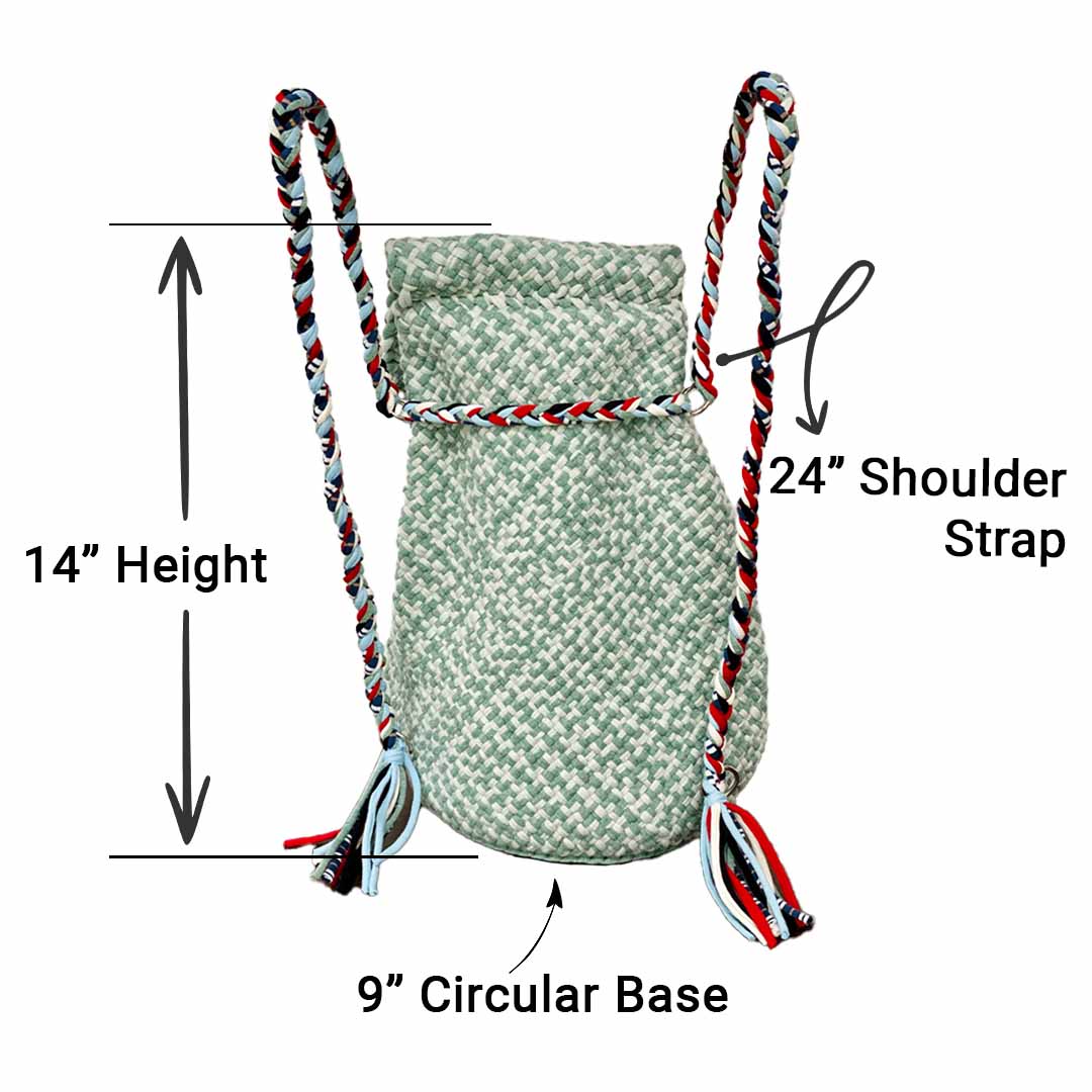 Image of Backpack Mint Teal Color Premium Collection | Shoulder carry