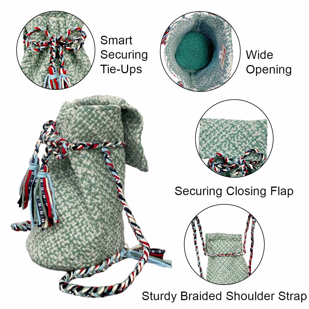 Image of Backpack Mint Teal Color Premium Collection | Shoulder carry