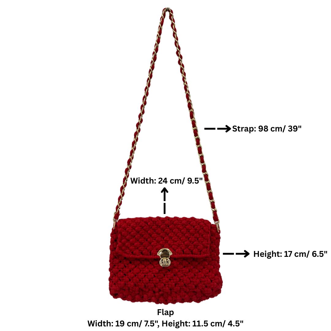Image of Macrame Sling | Coral| Shoulder Sling or Cross body