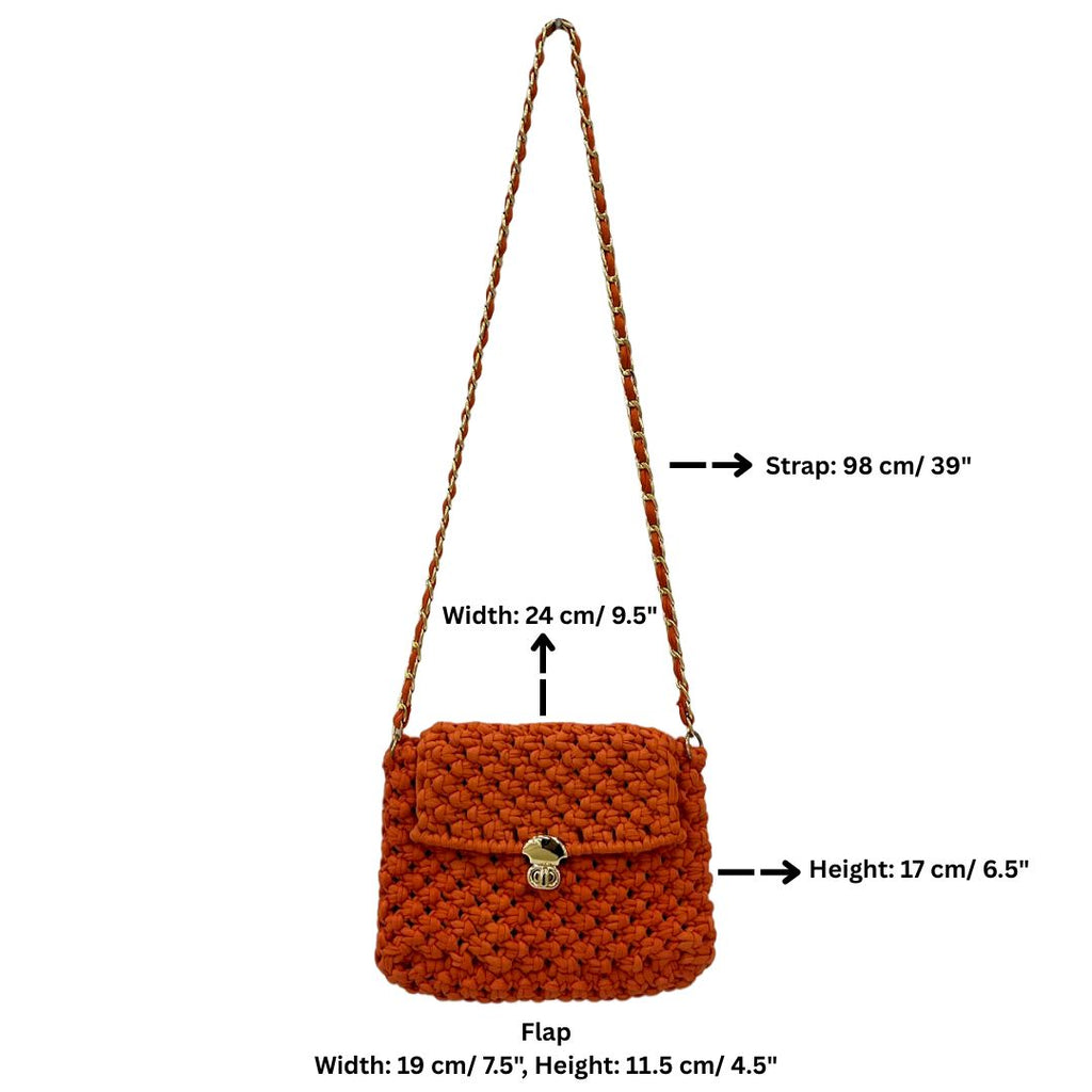 Macrame Sling | Orange | Shoulder Sling or Cross body