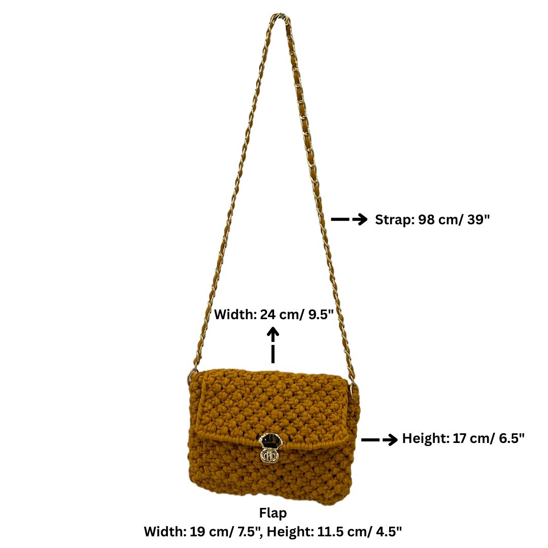 Image of Macrame Sling | Ochre | Shoulder Sling or Cross body