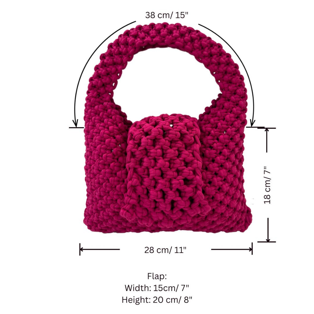 Fuschia Trellis Bag