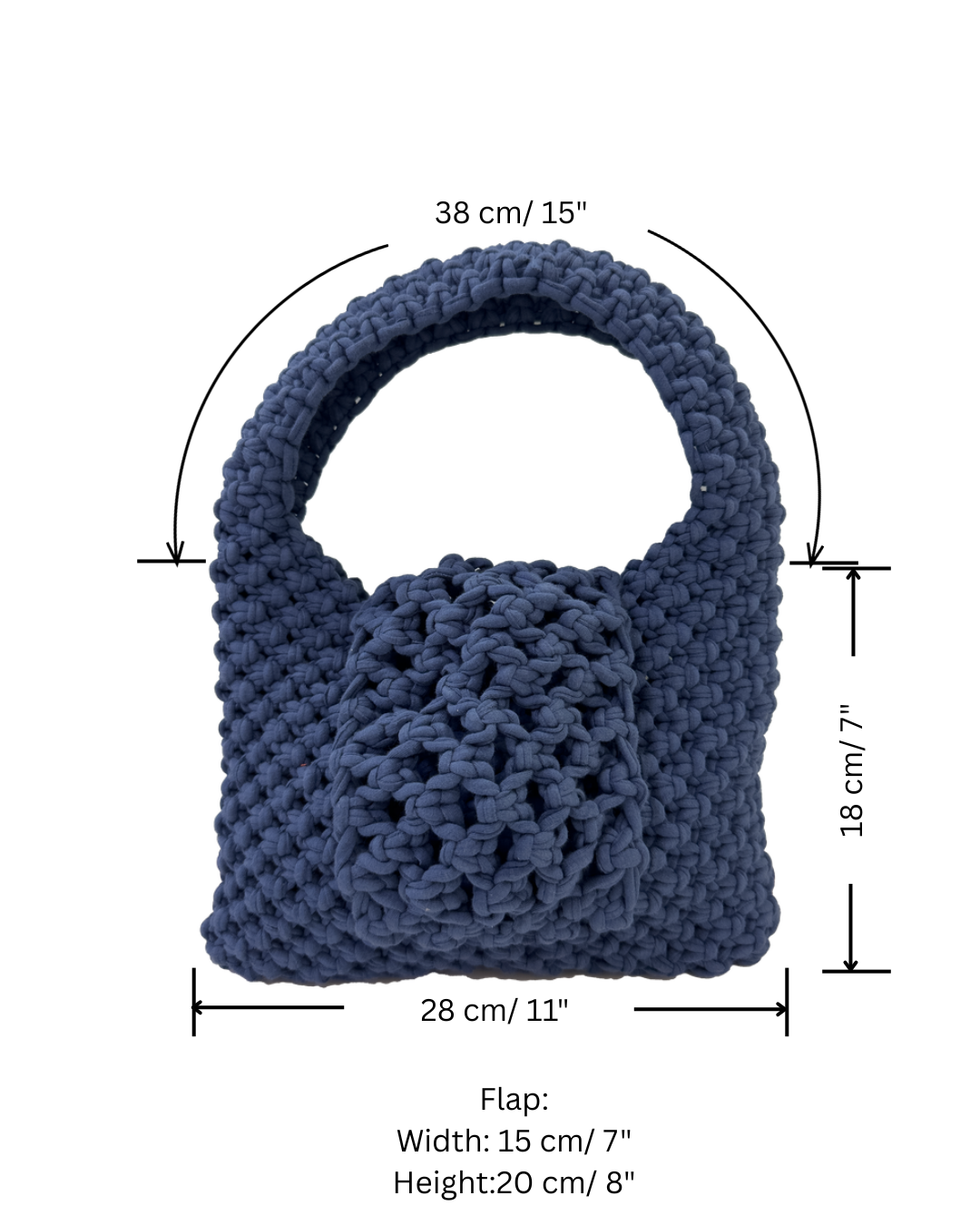 Image of Navy Trellis Bag