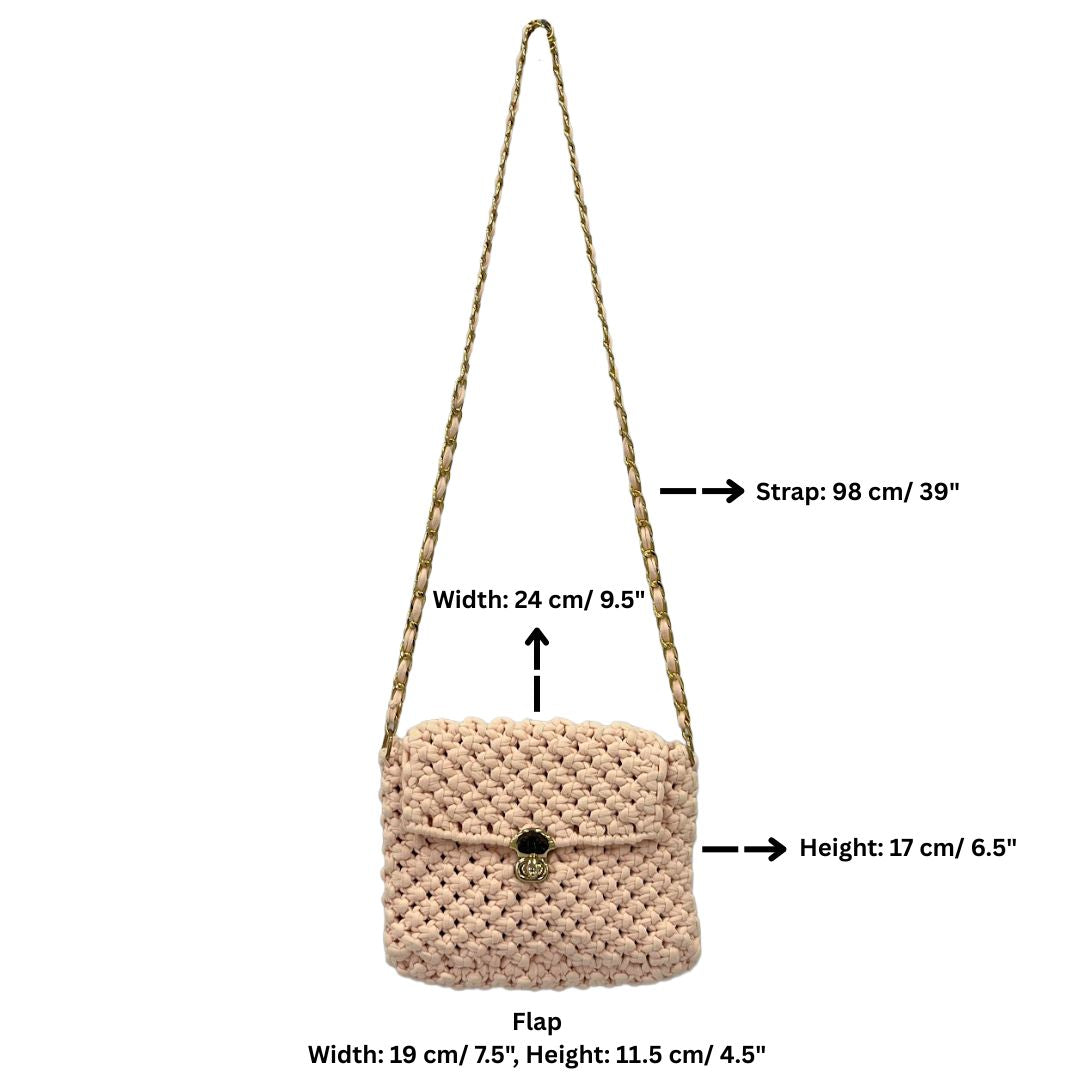 Image of Macrame Sling | Talc | Shoulder Sling or Cross body