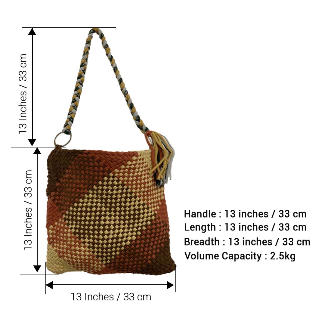 Image of Shoulder Tote Bags Brown Beige Chocolate Green Color Premium Collection | Shoulder carry