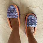 Indoor Shoes Unisex Purple Peach