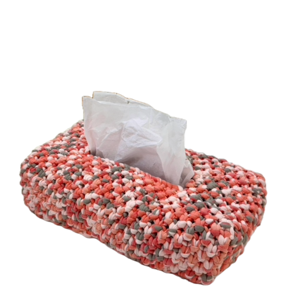 Image of Tissue Box Cover Salmon Coral