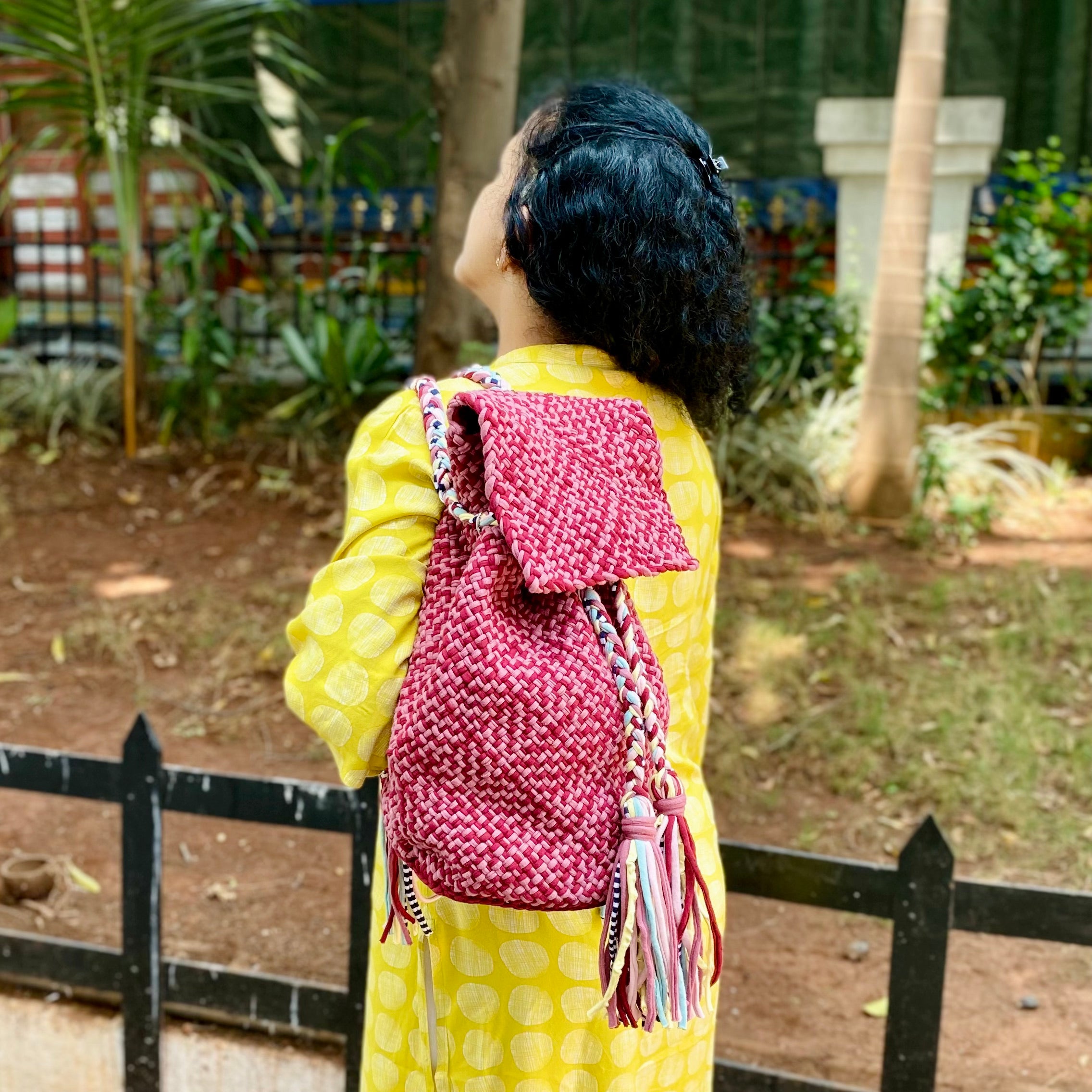 Image of Backpack Shaded Maroon Color Classic Collection | Shoulder carry