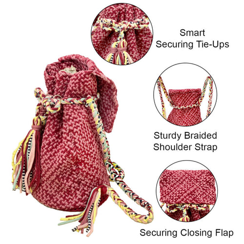 Backpack Shaded Maroon Color Classic Collection | Shoulder carry