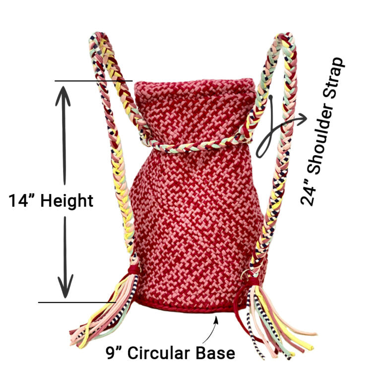 Image of Backpack Shaded Maroon Color Classic Collection | Shoulder carry