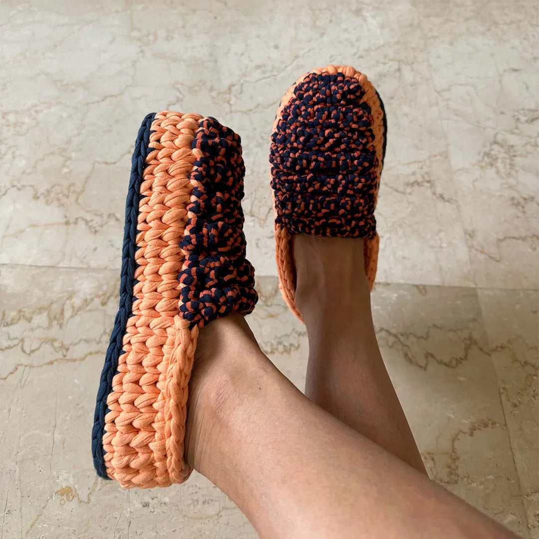 Image of Indoor Shoes Unisex Orange Blue