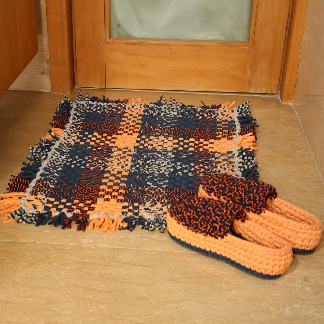 Image of Indoor Shoes Unisex Orange Blue