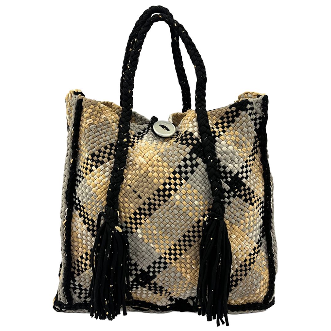 Image of Soft Tote | Hand Carry | Beige, Grey Black