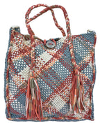 Soft Tote | Hand Carry | Blue, Maroon, Off White