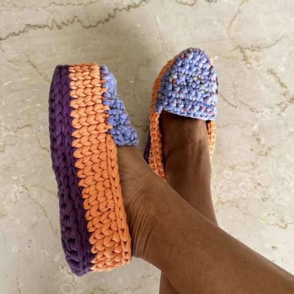 Image of Indoor Shoes Unisex Purple Peach