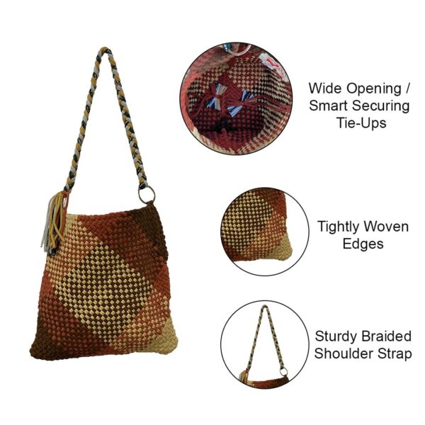 Image of Shoulder Tote Bags Brown Beige Chocolate Green Color Premium Collection | Shoulder carry
