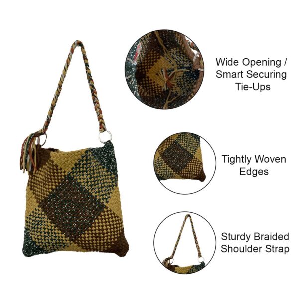 Image of Shoulder Tote Bags Brown Beige Green Color Premium Collection | Shoulder carry