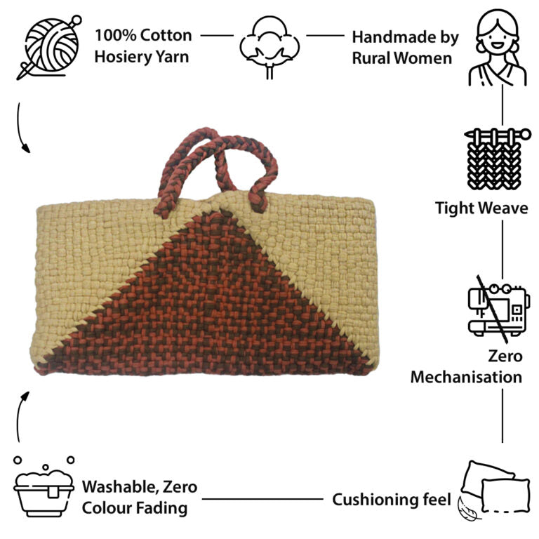 Image of Planter bag | Size: small | Light Beige, Brown