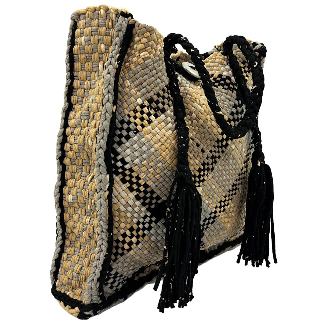 Image of Soft Tote | Hand Carry | Beige, Grey Black